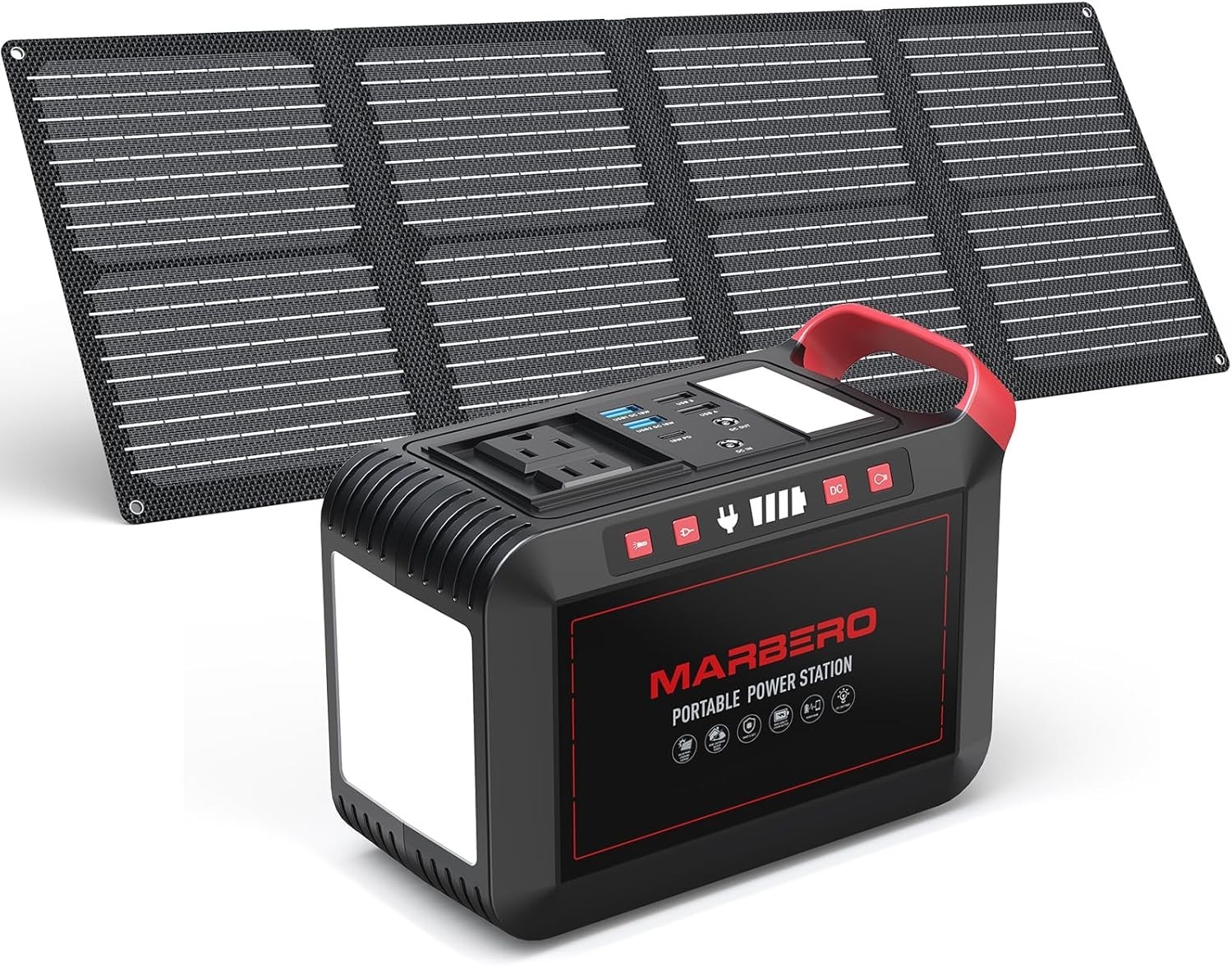 MARBERO  237Wh Solar Generator with Solar Panel Included Portable Power Station
