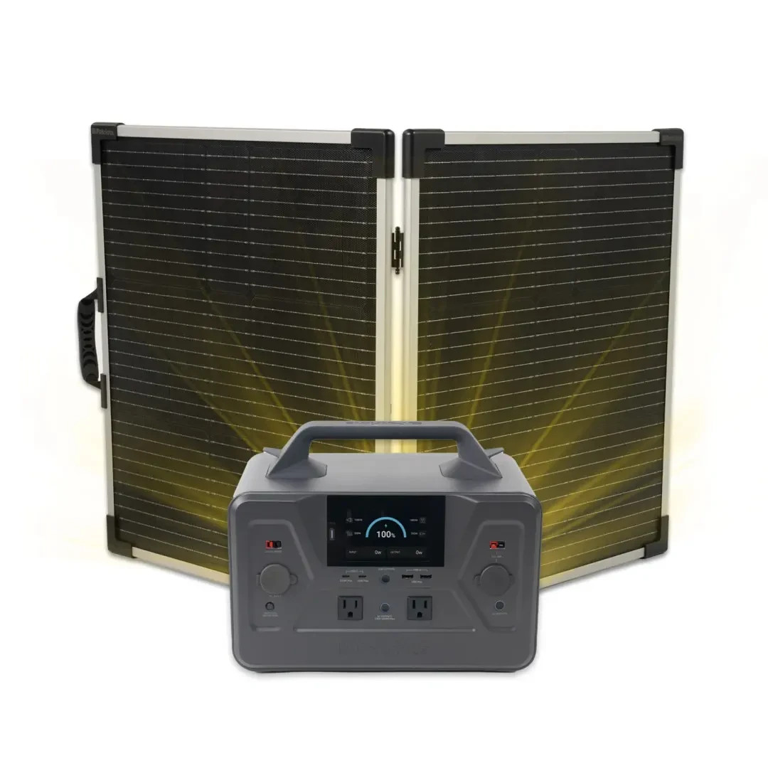 Patriot Power Solar Generator 1200 + Foldable Solar Panel – Portable Power Stati