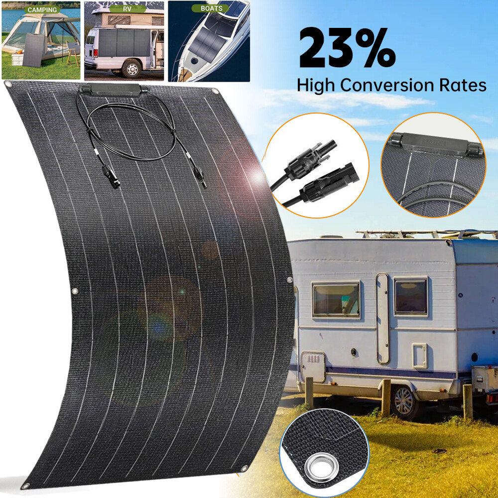 300 Watt Flexible Mono Solar Panel 12V Battery Charger for Car RV Rooftop Power