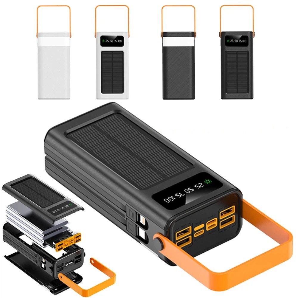 Super Solar Power Bank 300000mAh Portable Charger Fast Charging External Battery