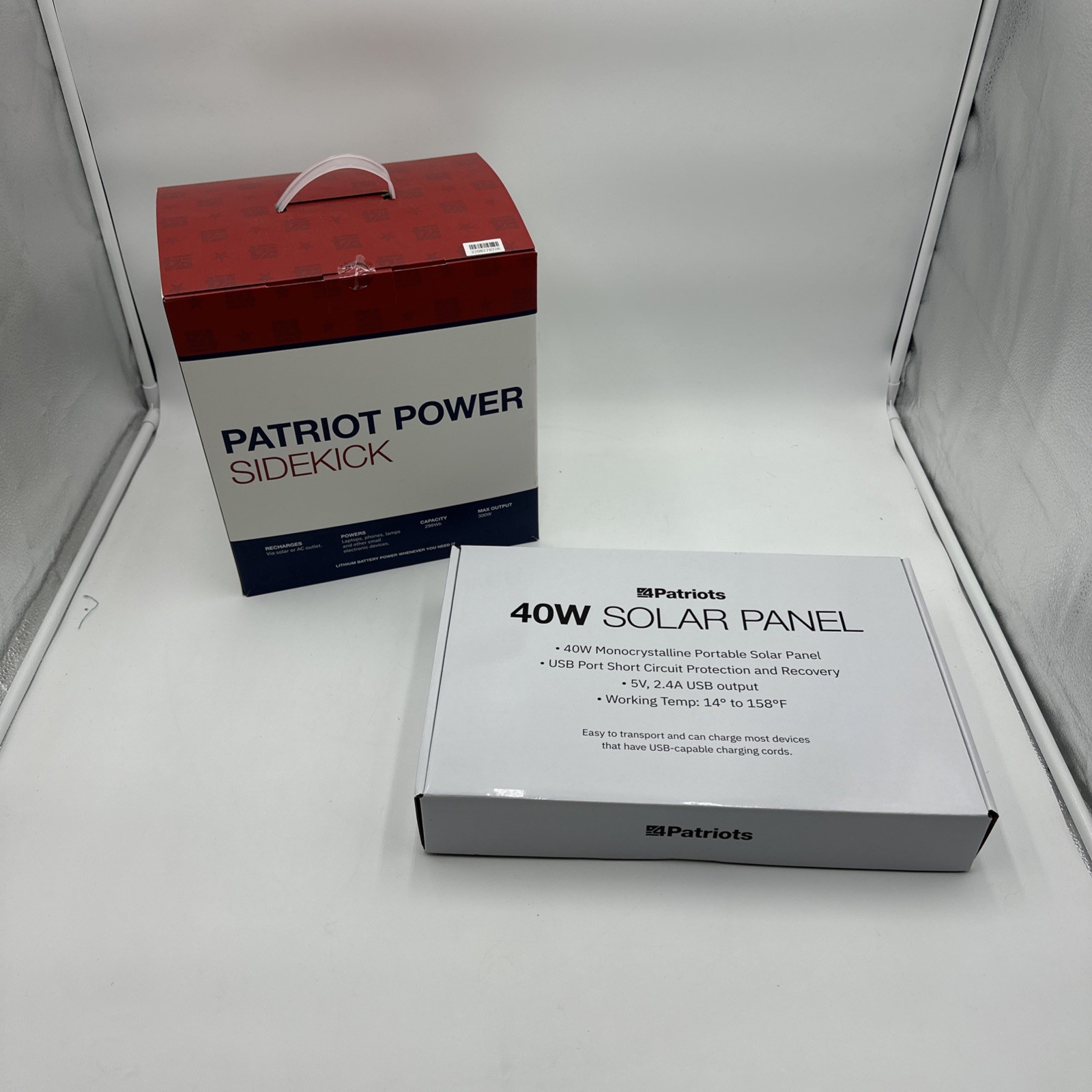 Patriot Power Sidekick 300w Solar Generator INCLUDES 4Patriots 40w Panel Charger