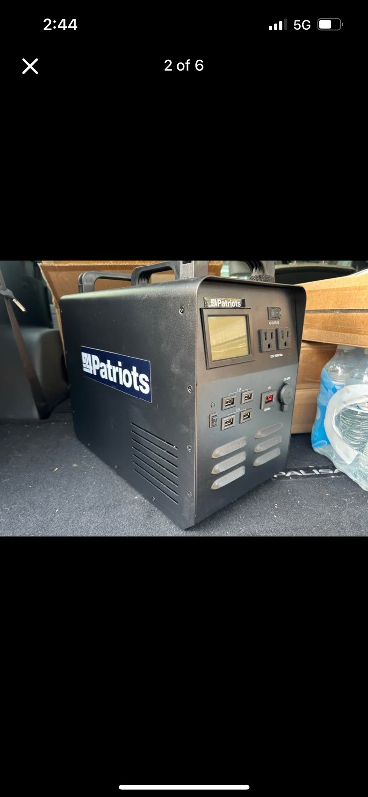 4Patriots Power Generator 1800 With Solar Panel BRAND NEW IN BOX!!