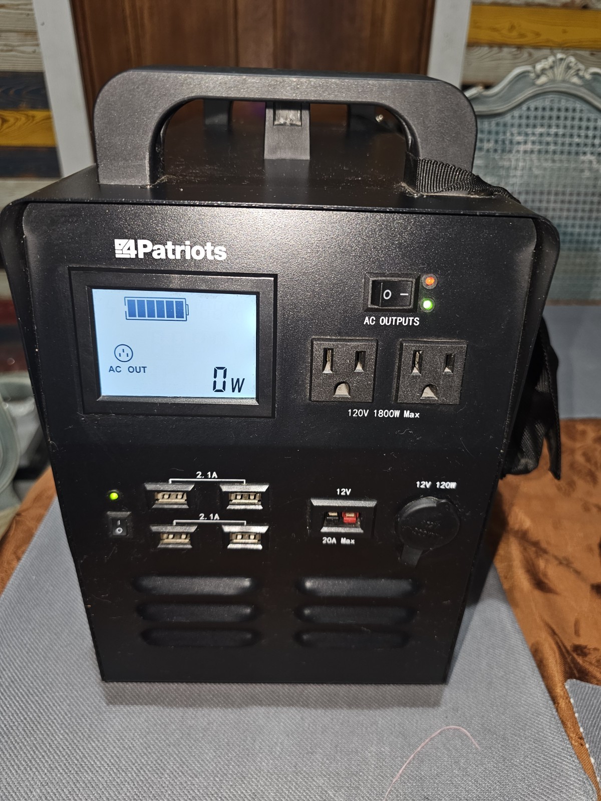 4Patriots Solar Generator 1800w- (No Solar Panel)