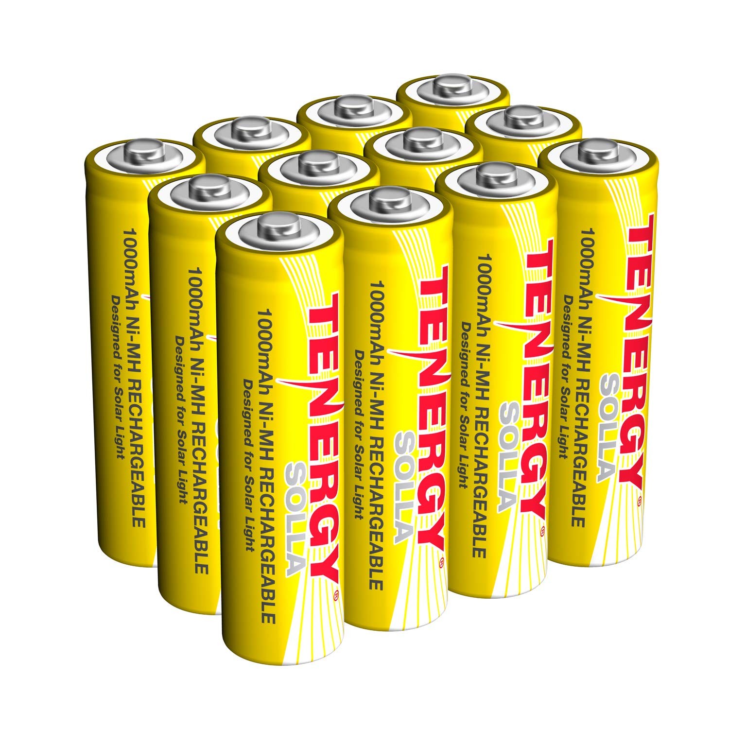 Tenergy Solla Rechargeable Nimh Aa Battery 1000Mah Solar Batteries For Solar