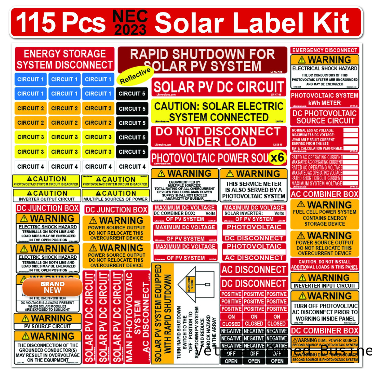 Littversions Ultimate 115 Pack 2017/2020/2023 Nec Code Compliant Photovoltaic