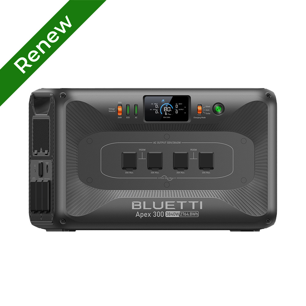 BLUETTI Apex 300 2764Wh Portable Power Station for Home Backup Emergencies