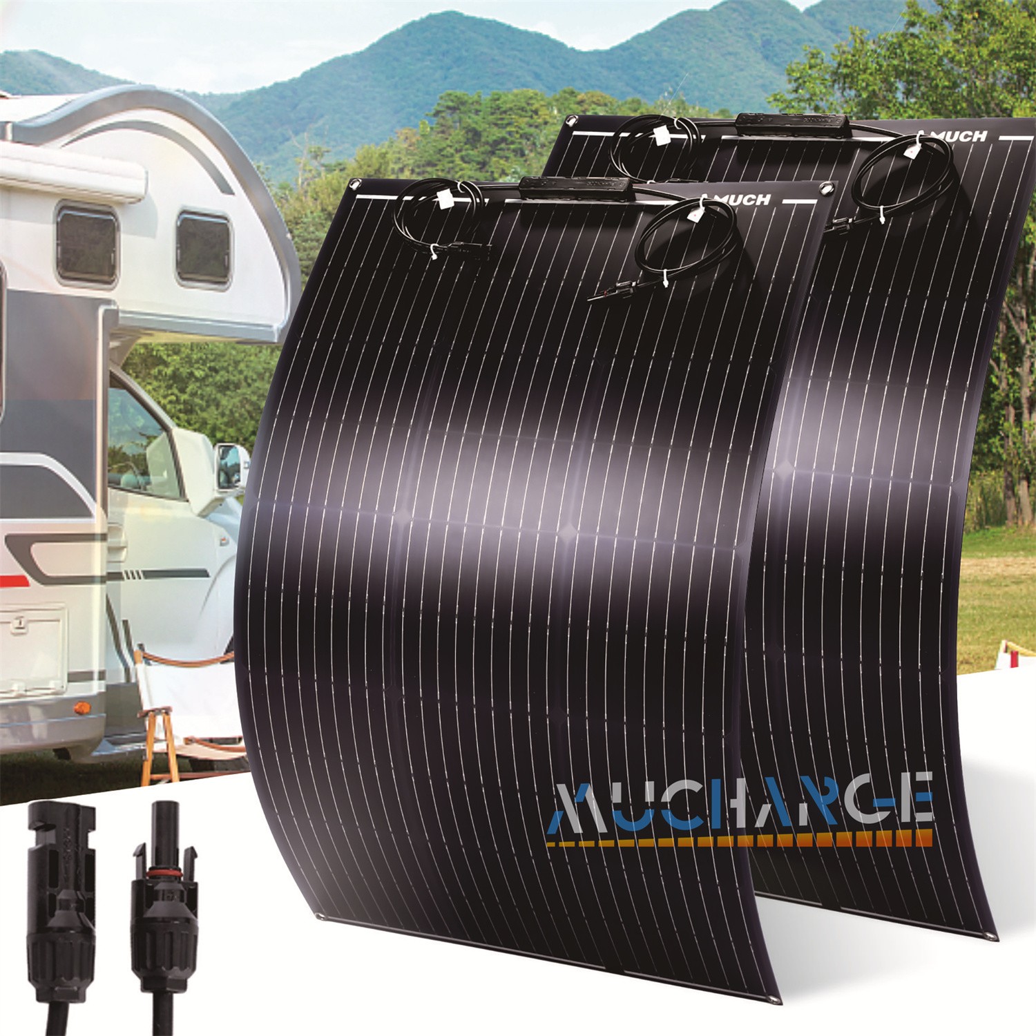 200W (2 x 100) Mono Solar Panel Off-Grid 9BB for RV/Boat/Cabin/ Camping Battery