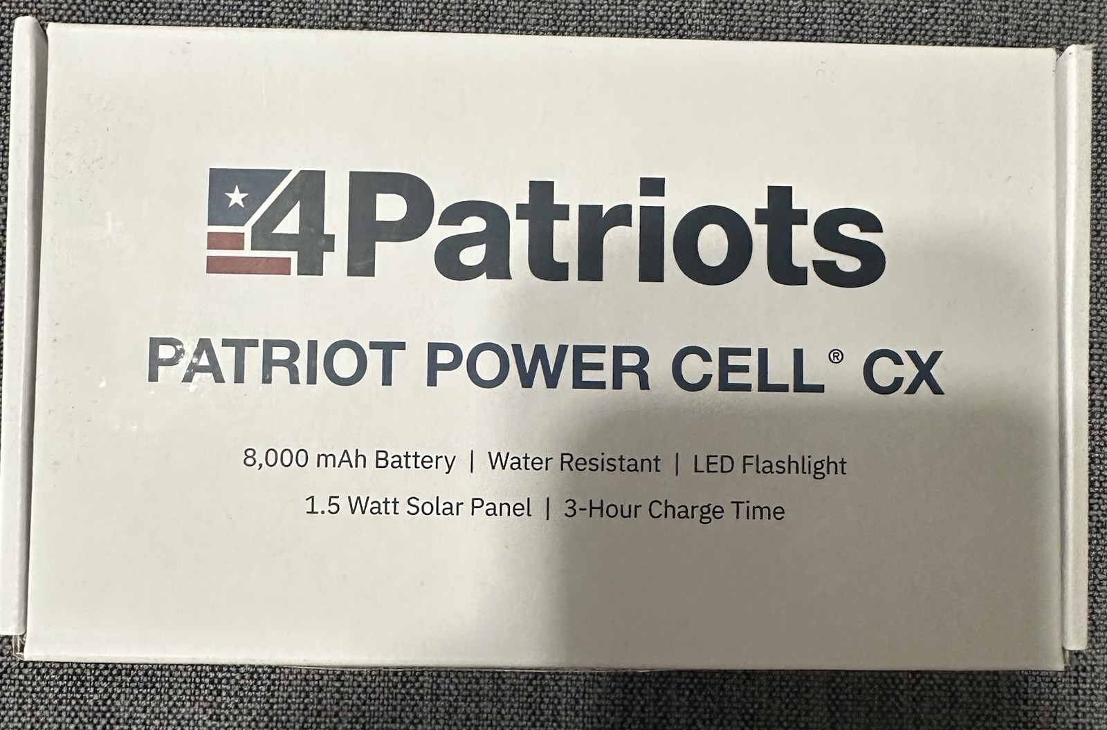4Patriots Patriot Power Cell CX: Rechargeable External Battery with 3 USB Ports