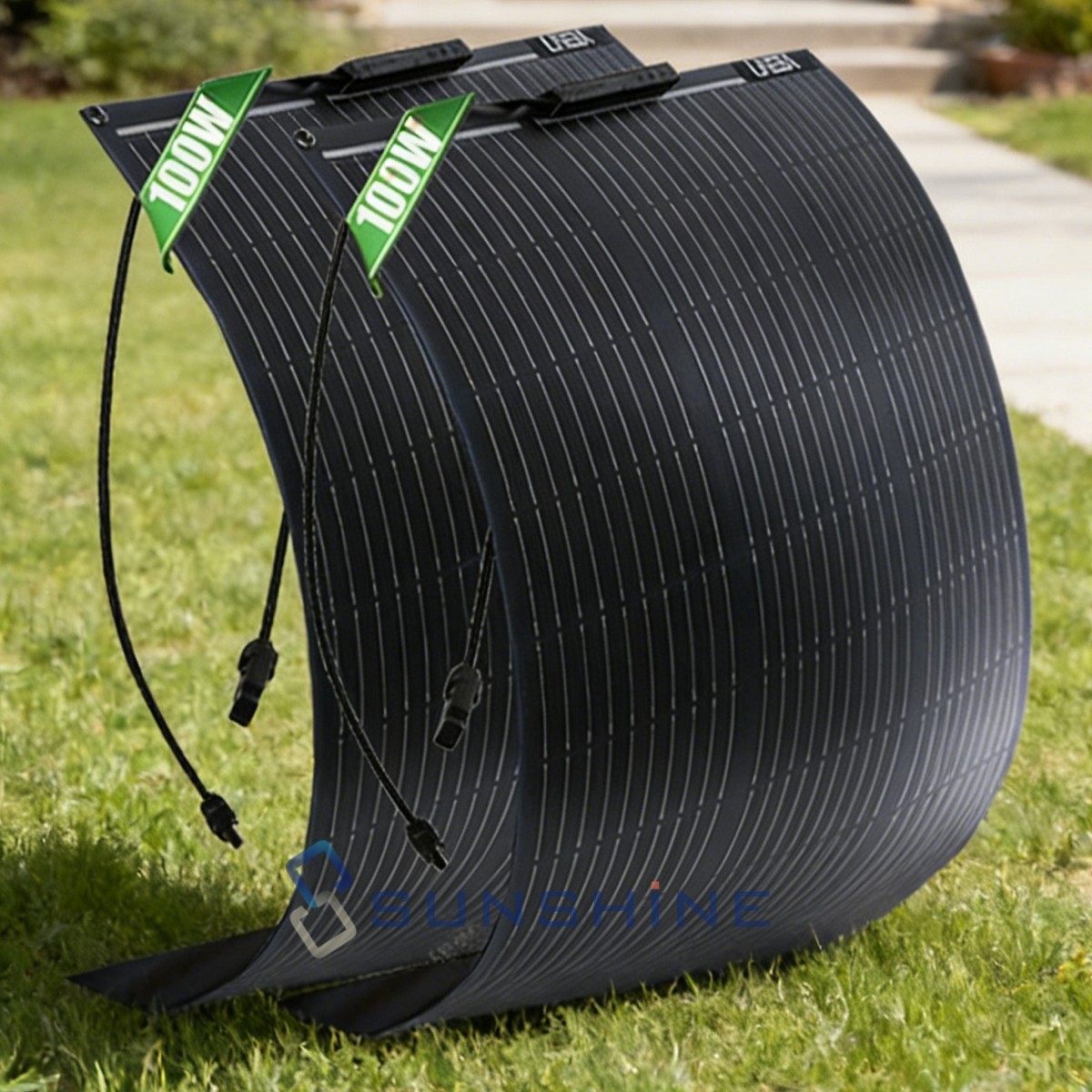 Semi-Flexible Solar Panel 200W Mono 23% Efficiency Off-Grid Charger MC4 Output