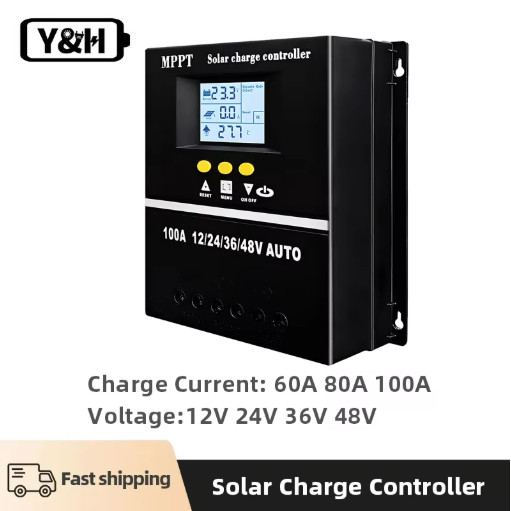 Y&H MPPT Solar Charge Controller 60A-100A 12V-48V